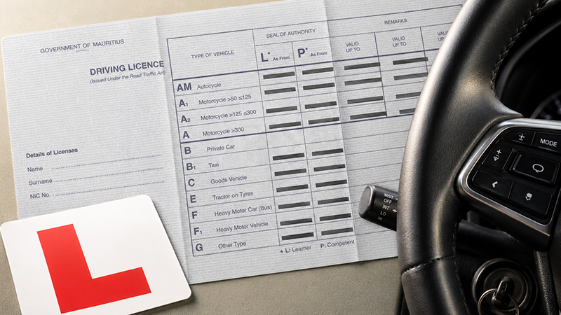 Applying for a provisional driving licence in Mauritius