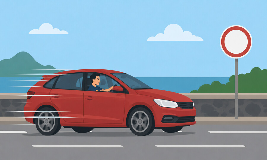 Penalty point offence 6: Exceeding the speed limit by more than 15 km/h but not more than 25 km/h