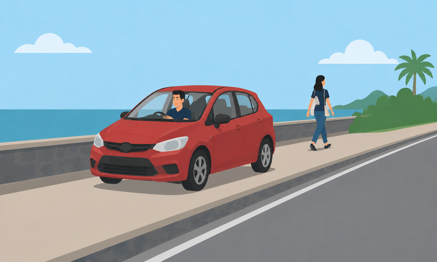 Penalty point offence 10: Driving on a footpath or part of a footpath