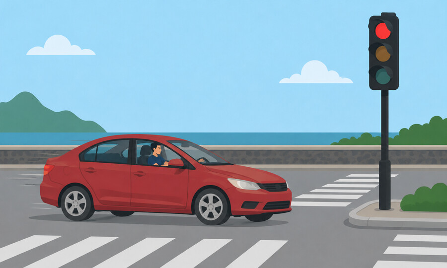 Penalty point offence 13: Failing to comply with traffic lights