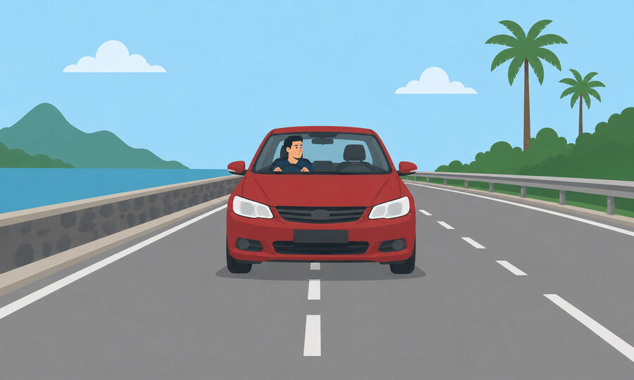 Penalty point offence 14: Breaching lane discipline on a dual carriageway