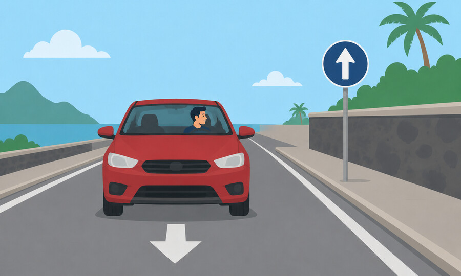 Penalty point offence 20: Driving the wrong way on a one-way road