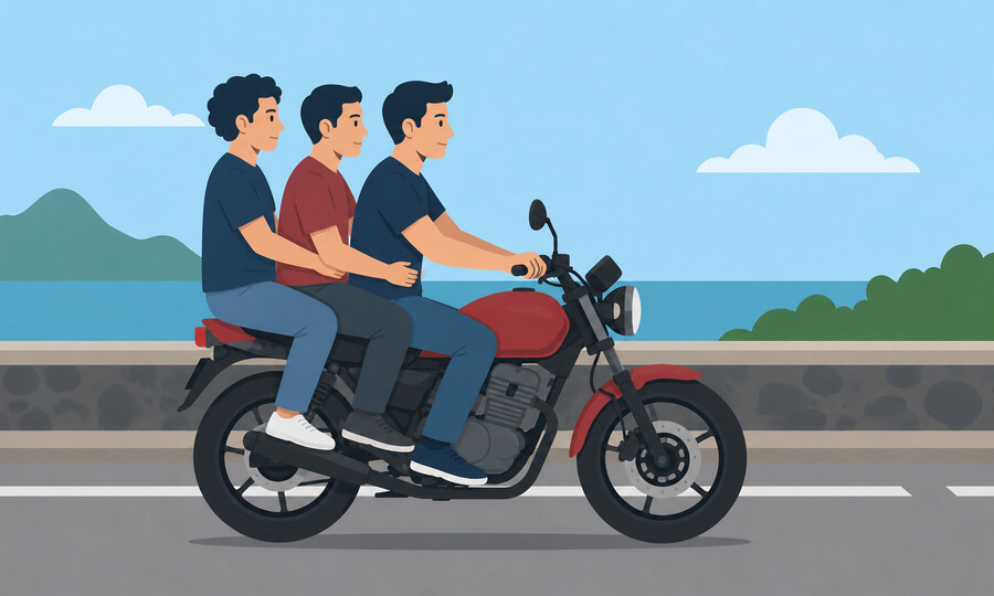Penalty point offence 26: Carrying more than one pillion passenger on an autocycle