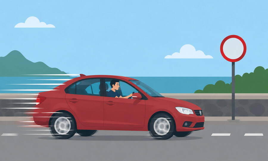 Penalty point offence 32: Exceeding the speed limit by more than 25 km/h